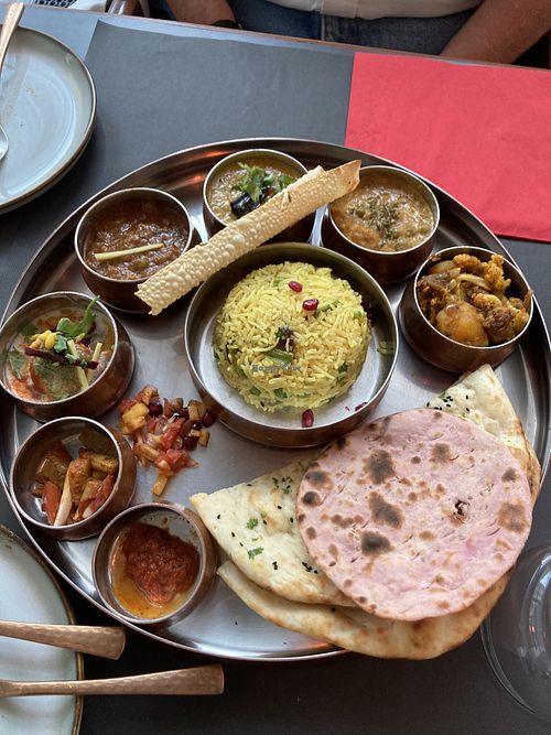 Wonderful thali   at Chandigarh in Brussels