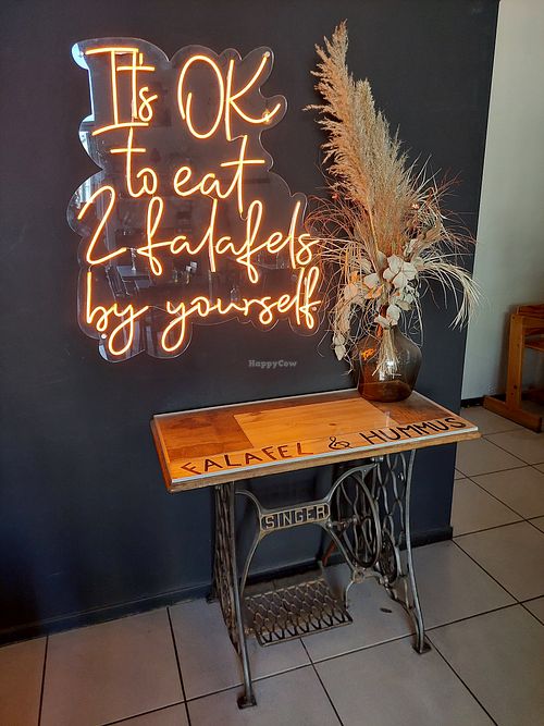 Inside at 2eat Falafel & Hummus in Riga