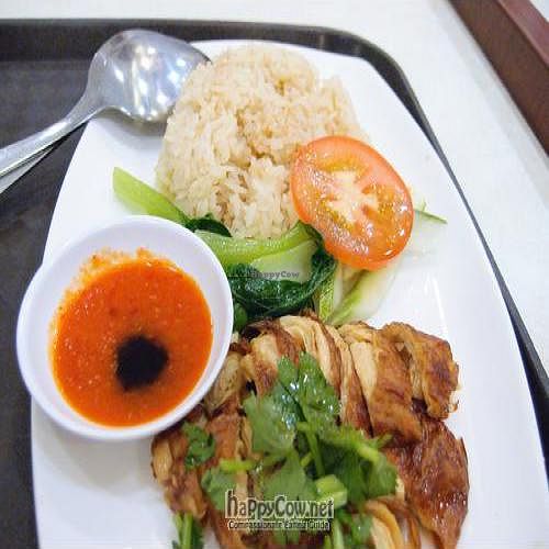 Vegan Chicken Rice at Vegetarian Era in East Singapore