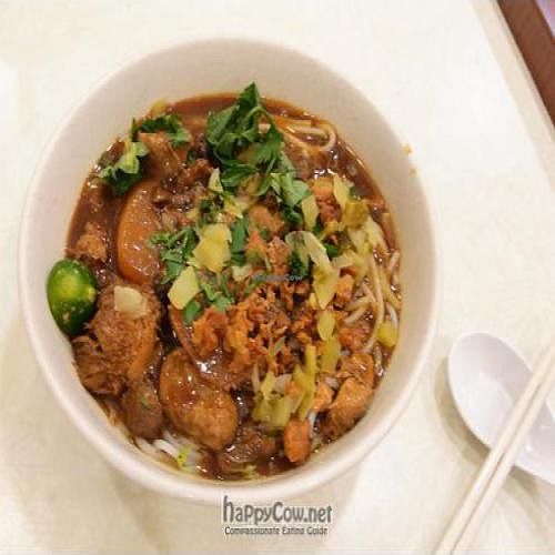 Vegetarian Era signature dish - the monkey head mushroom noodle at Vegetarian Era in East Singapore