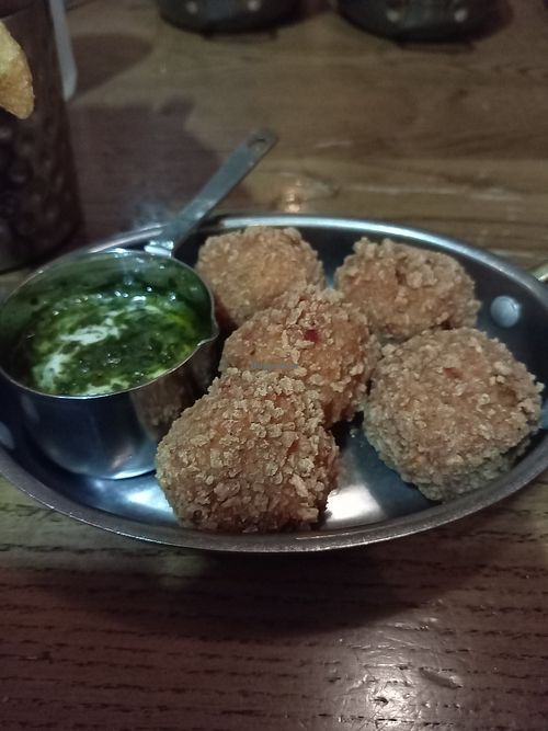 Artichoke, Red Pepper & Tomato Arancini (VE) at The Forth Hotel in Newcastle Upon Tyne