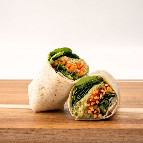 The Garden Wrap at Clean Juice in Chapel Hill