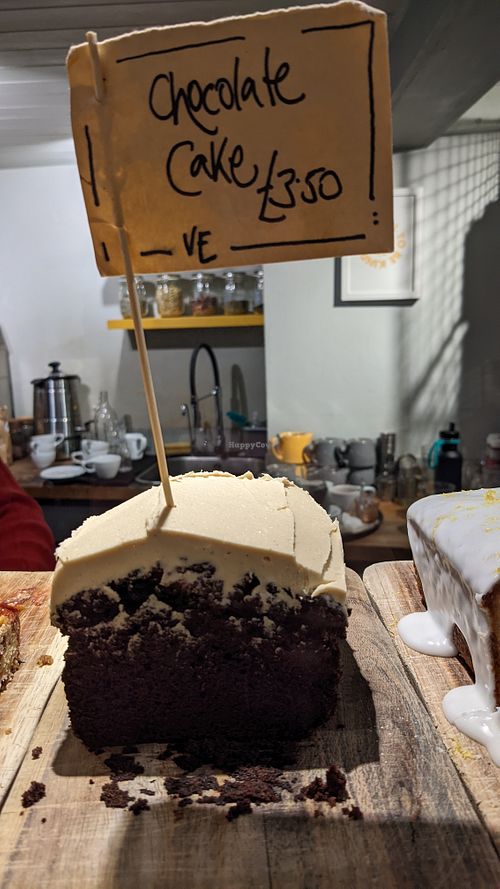 Chocolate cake at Homeground Coffee & Kitchen in Windermere