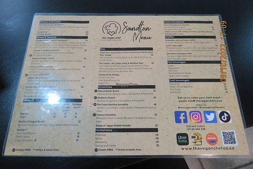  at The Vegan Chef - Sandton in Johannesburg