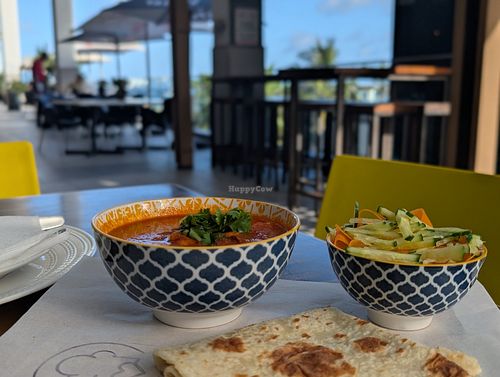 Curry and a view at The Vegan Chef - Umhlanga in Durban