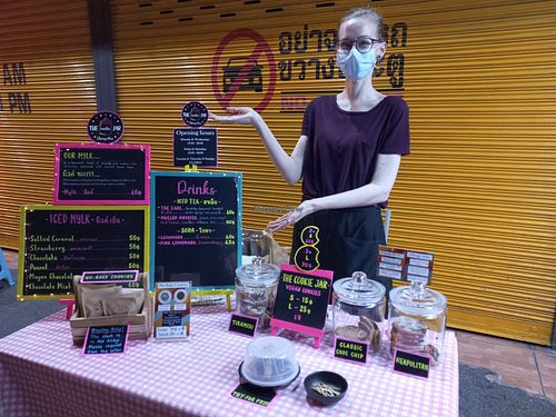 The stall at The Cookie Jar in Chiang Mai