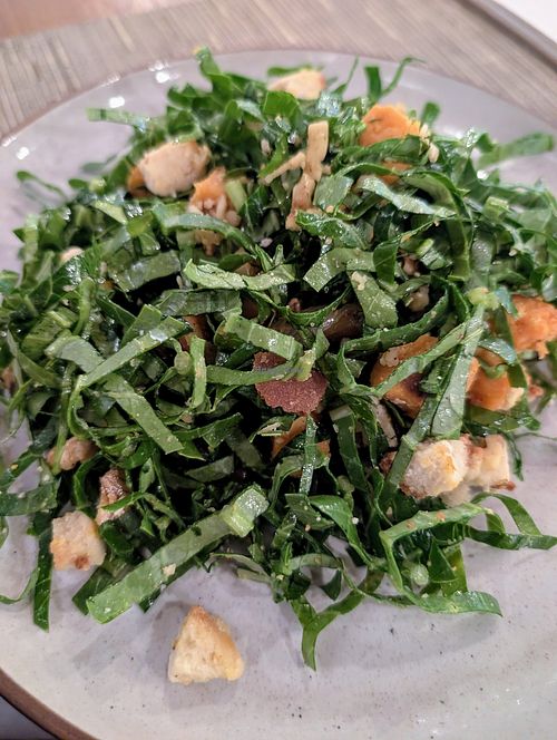 Kale and pumpkin salad at Yoga House in Koh Phangan