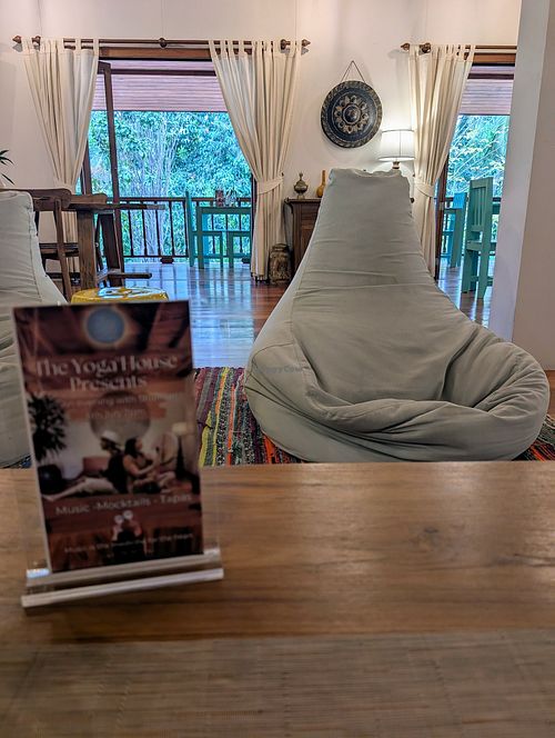 Peaceful interior at Yoga House in Koh Phangan