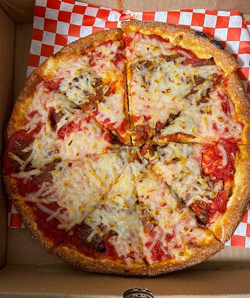 vegan pepperoni pizza   at Pizza Twist in Lynnwood