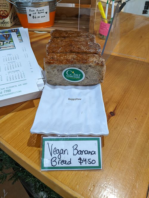 Vegan banana bread- nice and fluffy! at C Salt Gourmet Market in Cape Elizabeth