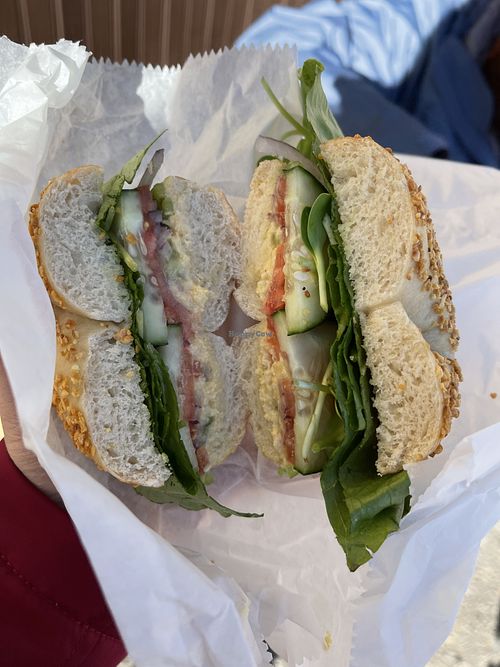 Same bagel as the first photo at Durango Bagel in Durango