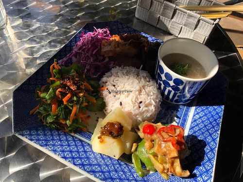 Macrobiotic lunch plate, GF, Vegan at RAW'S - ロースイーツカフェ in Miyazaki