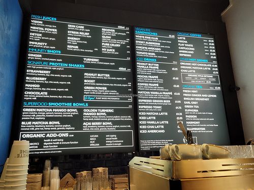 Menu, May 2022 at White Pine - Seven Dials in London