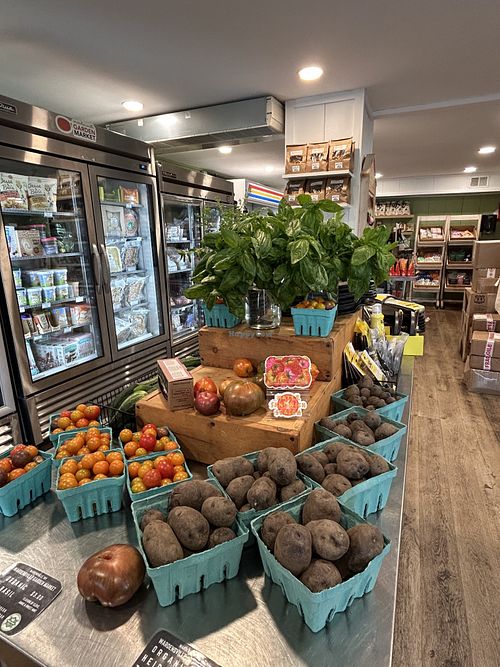 Lots of fresh veggies, frozen vegan desserts AND a West Virginia favorite- pepperoni rolls perfectly veganized!!!  at Wardensville Garden Market in Wardensville