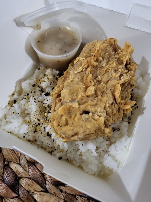 Vegan fried chicken at Break Plant Based in San Juan