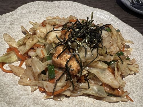 Vegetables with tofu  at Zen - Plearnary Mall in Bangkok