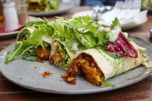 sweet potato wrap at VegANGELov  in Belgrade