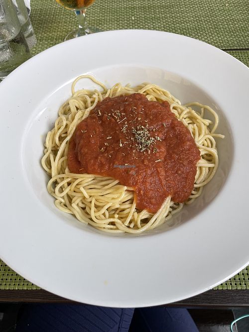spaghetti napoletana  at Restaurante Cabrestante in Machico