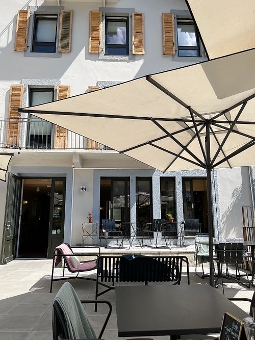 Outdoor area  at Cosmiques Hôtel Restaurant in Chamonix-mont-blanc