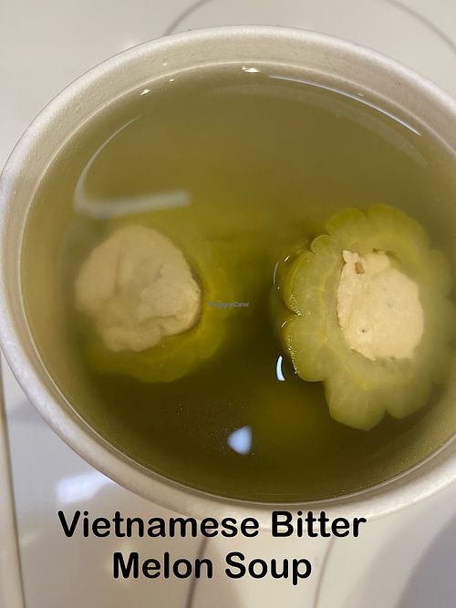 Bitter melon soup, not for everyone   at Thuong An lac in Honolulu