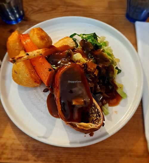 vegan squash wellington at The Swan Inn in Rowberrow