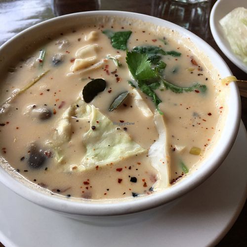 Tom Kha Cabbage vegan soup at Bon Appe Thai in Jackson