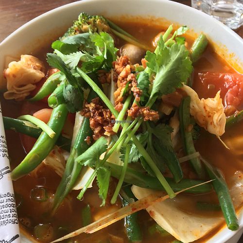 Tom Yum Noodle Soup at Bon Appe Thai in Jackson