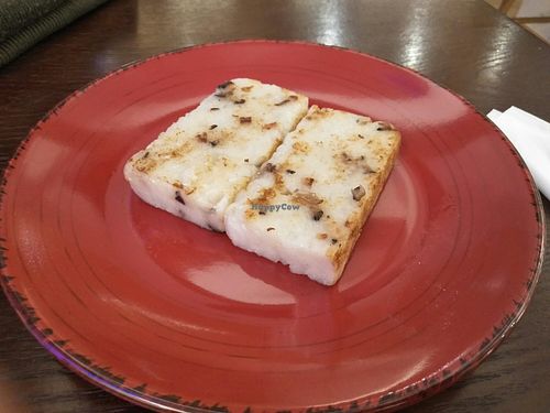 Turnip cakes #Veganuary at LN Fortunate Coffee in Shanghai