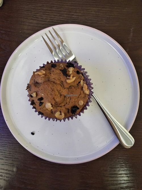 Banana nut muffin #Veganuary at LN Fortunate Coffee in Shanghai