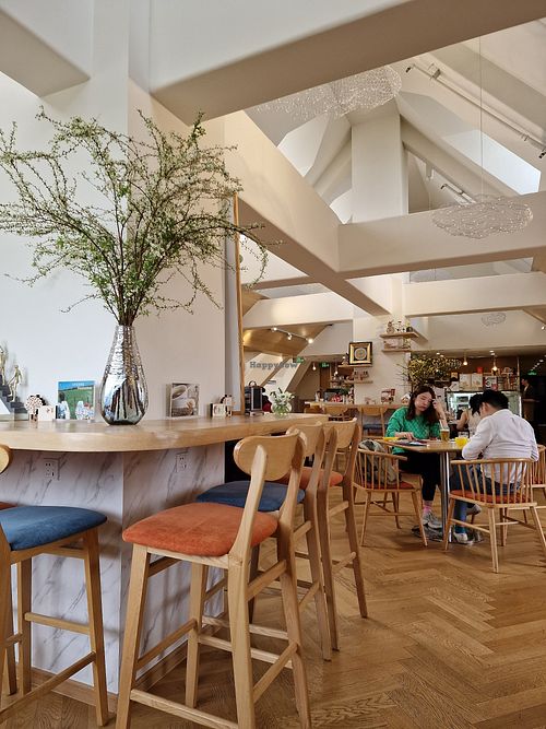 Indoors at LN Fortunate Coffee in Shanghai