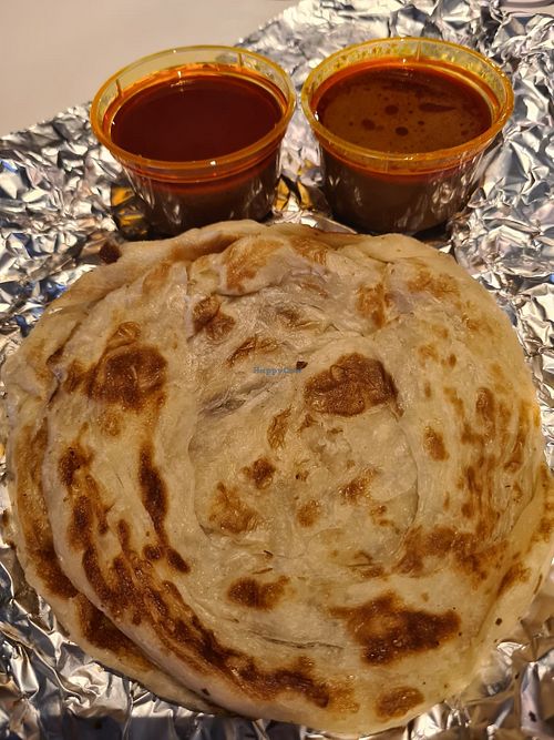 Prata set - take away at Gokul Vegetarian Restaurant - Fortune Centre in Central Singapore