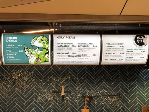 Menu 10th June 2022  at Holy Pita in Rotterdam