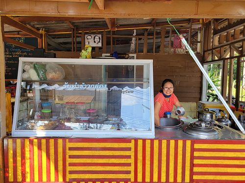 Ja Ja at her restaurant at JaJa's Restaurant Thai Vegan in Koh Phangan