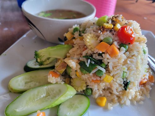 Vegetable fried rice #Veganuary at JaJa's Restaurant Thai Vegan in Koh Phangan