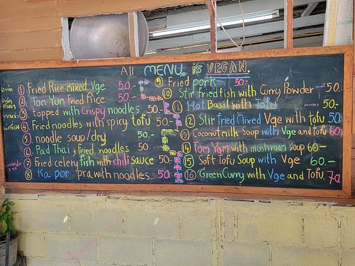 New Menu at JaJa's Restaurant Thai Vegan in Koh Phangan