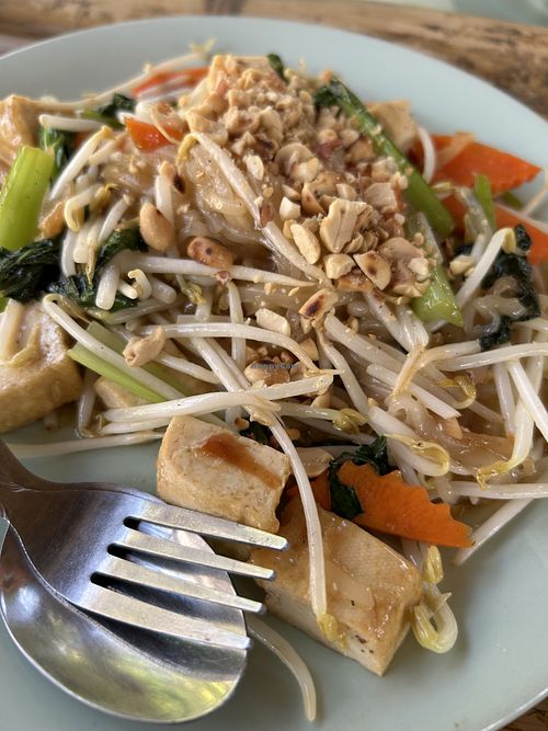 Vegan pad Thai   at JaJa's Restaurant Thai Vegan in Koh Phangan