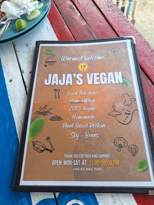  at JaJa's Restaurant Thai Vegan in Koh Phangan