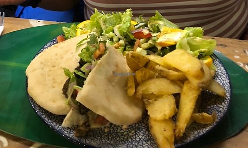Vegan shawarma  at Shlomo in Grand Baie