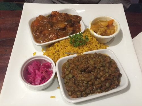 Indian style sampler  at El Huerto in Santiago