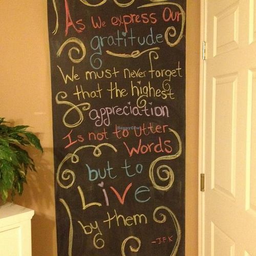 quote at passiflora at Passiflora in New Hartford