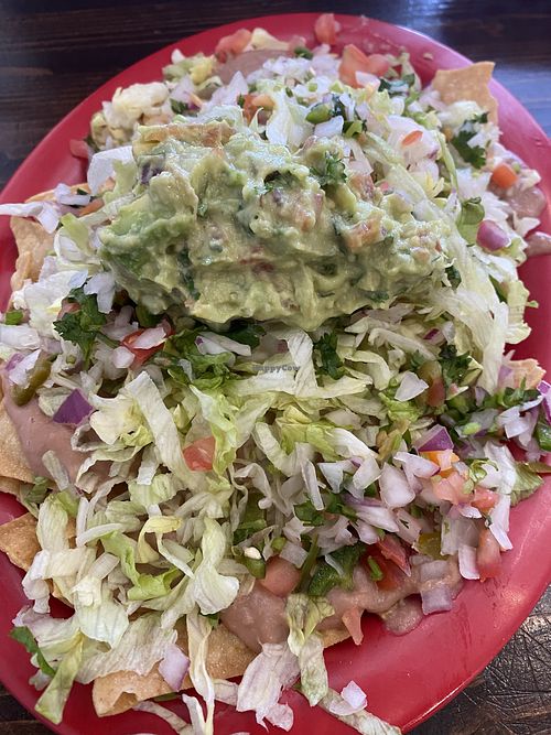 Vegan nachos  at La Fonda Of Inglewood Restaurant & Cafe in Inglewood