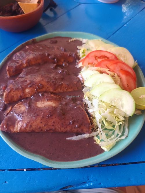 Enfrijoladas at TaCorazon in San Jose Del Cabo