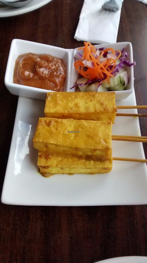 Tofu satay at Urban Vegan - Lake View in Chicago
