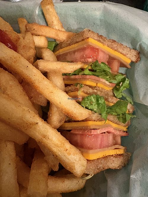 Club sandwich   at Can't Believe It's Not Meat - Chicago Ave in Chicago