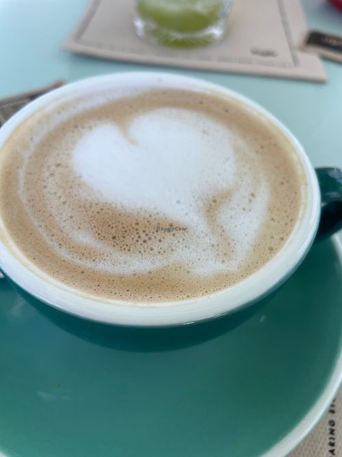 Moca with coconut milk at Hygge in Lisbon