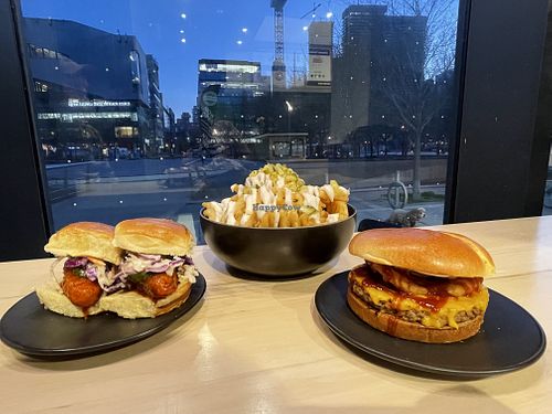 The spread  at Mavericks Burger Co in Toronto