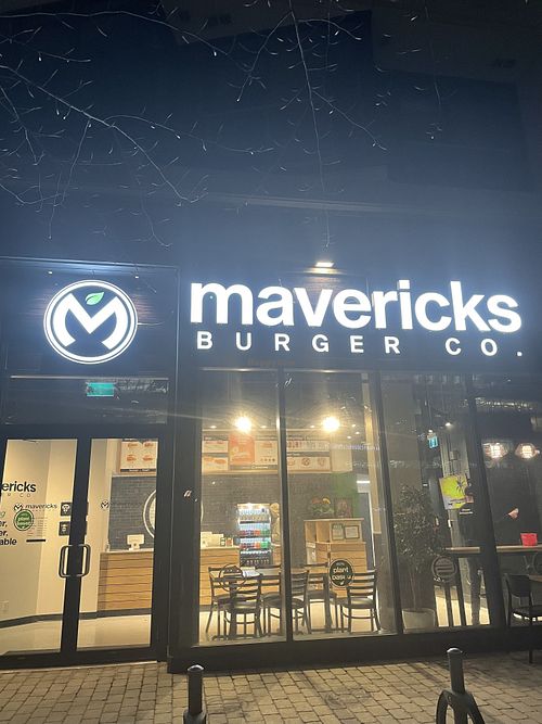 Outside  at Mavericks Burger Co in Toronto
