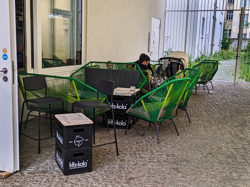 Outdoor seating at HIMMEL 8 at HIMMEL 8 in Berlin