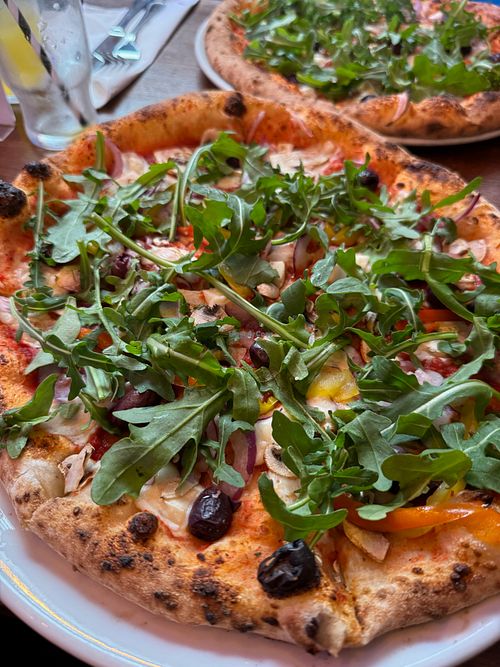 The vegan pizza at Oak Fire Pizza in Cork