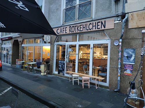 Entrance at Café Rotkehlchen - Merowingerstraße in Cologne